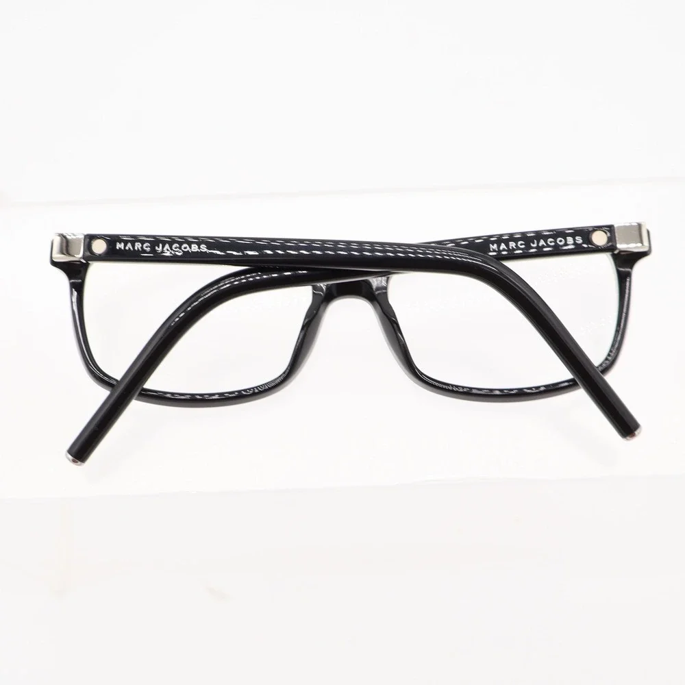 Marc Jacobs Eyeglasses Unisex N/A MARC 74 807 Black Rectangular Excellent